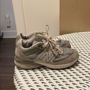 New Balance Olive and Beige Athletic Shoes